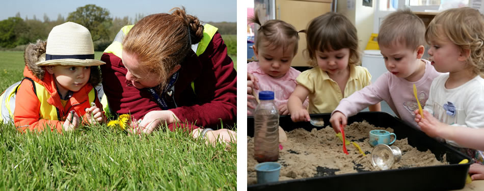 Photos of children playing at Appletree Day Nursery, Epsom